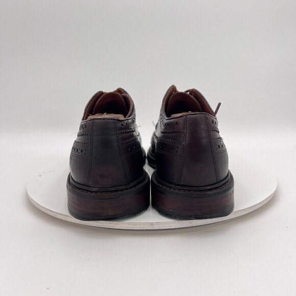 JCrew Ludlow Men Size UK 9 US 10 Brown Tan Leather Brogue Derby Dress Shoes - Picture 7 of 16